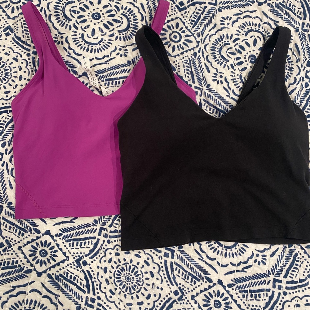 Two Lululemon Align Bra/Tops Size 6